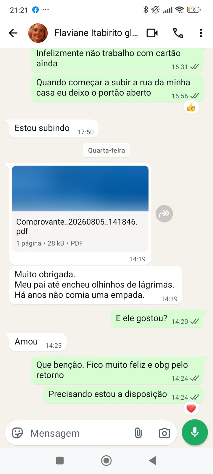 Depoimento de cliente